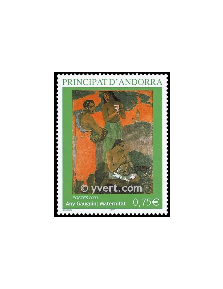 n° 587 - Timbre Andorre Poste