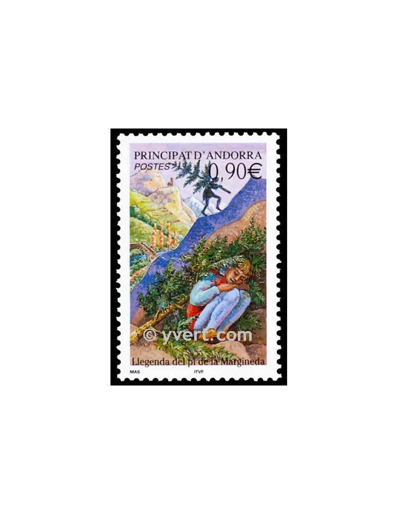 n° 590 - Timbre Andorre Poste