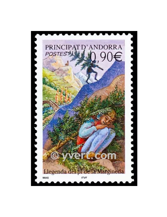 n° 590 - Timbre Andorre Poste