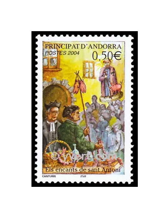 n° 591 - Timbre Andorre Poste