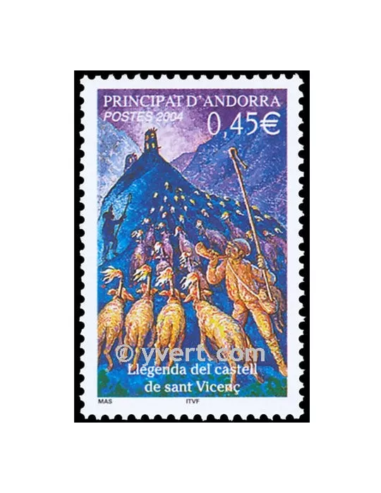 n° 595 - Timbre Andorre Poste