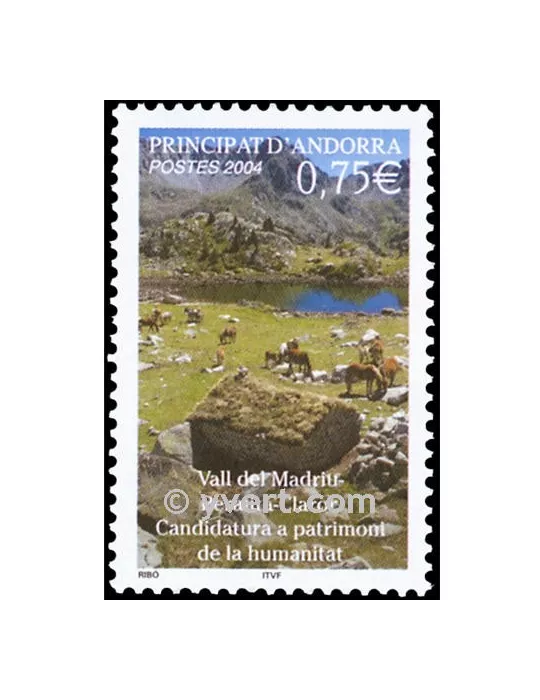 n° 596 - Timbre Andorre Poste