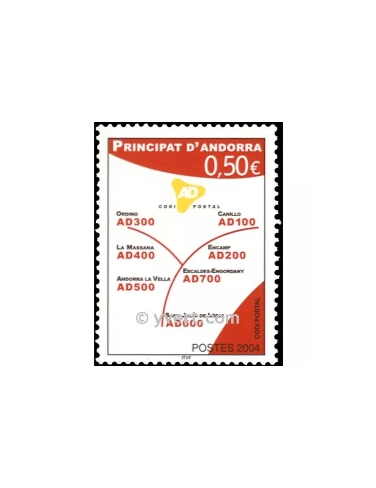 n° 601 - Timbre Andorre Poste