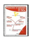 n° 601 - Timbre Andorre Poste