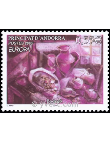 n° 608 - Timbre Andorre Poste