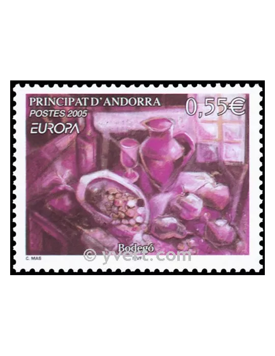 n° 608 - Timbre Andorre Poste