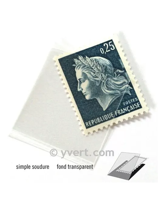 Pochettes simple soudure - Lxh:23x26mm (Fond transparent)