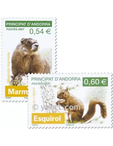 n° 634/635 - Timbre Andorre Poste