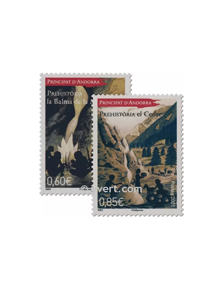 n° 646/647 - Timbre Andorre Poste