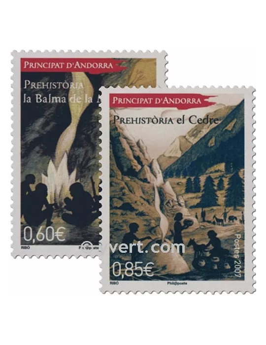 n° 646/647 - Timbre Andorre Poste