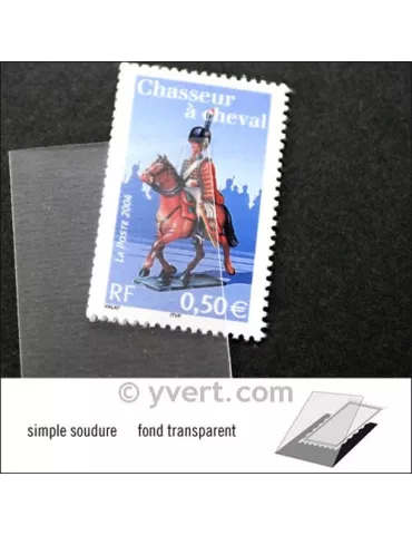 Pochettes simple soudure - Lxh:26x40mm (Fond transparent) 2