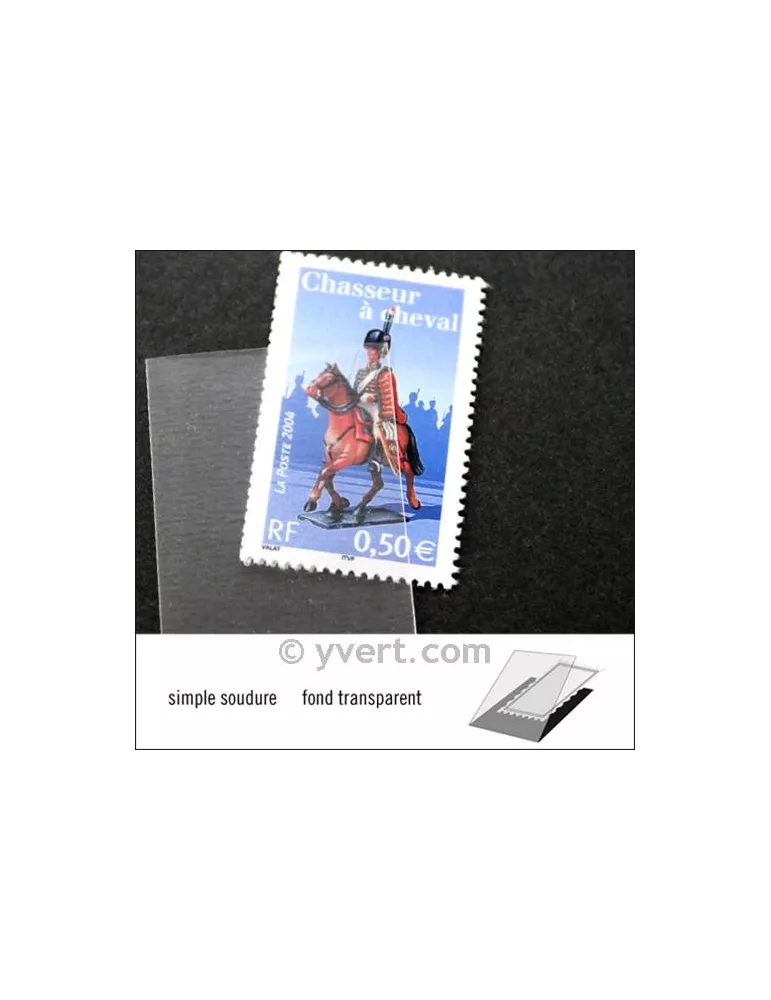 Pochettes simple soudure - Lxh:26x40mm (Fond transparent)