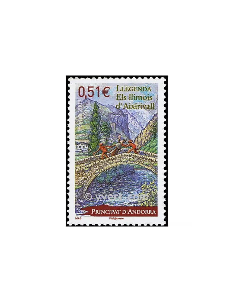 n° 669 - Timbre Andorre Poste