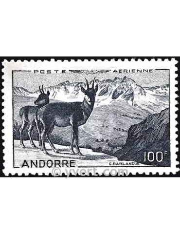 n° 1 - Timbre Andorre Poste aérienne