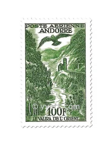 n° 2/4 - Timbre Andorre Poste aérienne