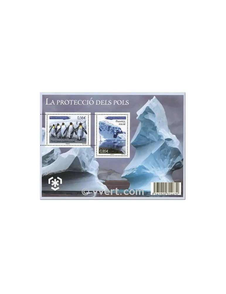 n° 2 - Timbre Andorre Bloc et feuillets