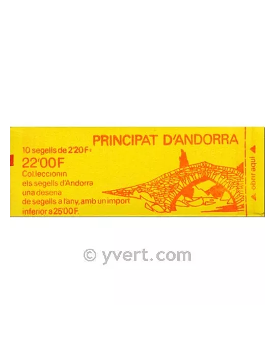 n° 2 - Timbre Andorre Carnets