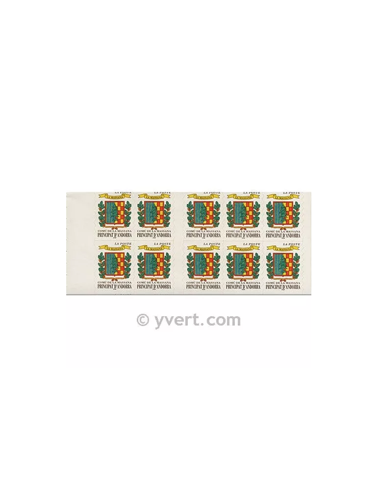 n° 9 - Timbre Andorre Carnets