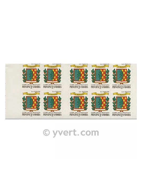 n° 9 - Timbre Andorre Carnets