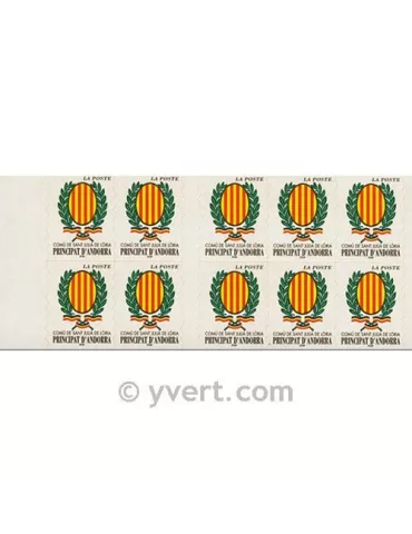 n° 11 - Timbre Andorre Carnets