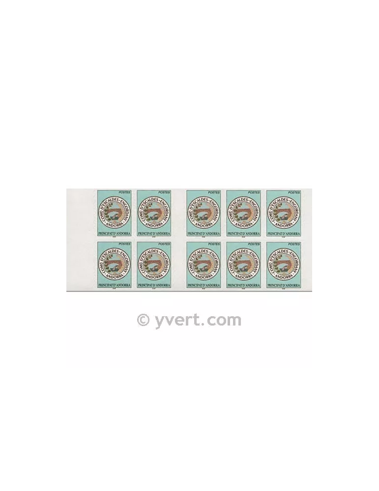 n° 12 - Timbre Andorre Carnets