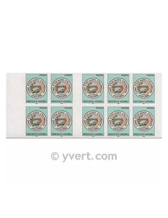 n° 12 - Timbre Andorre Carnets