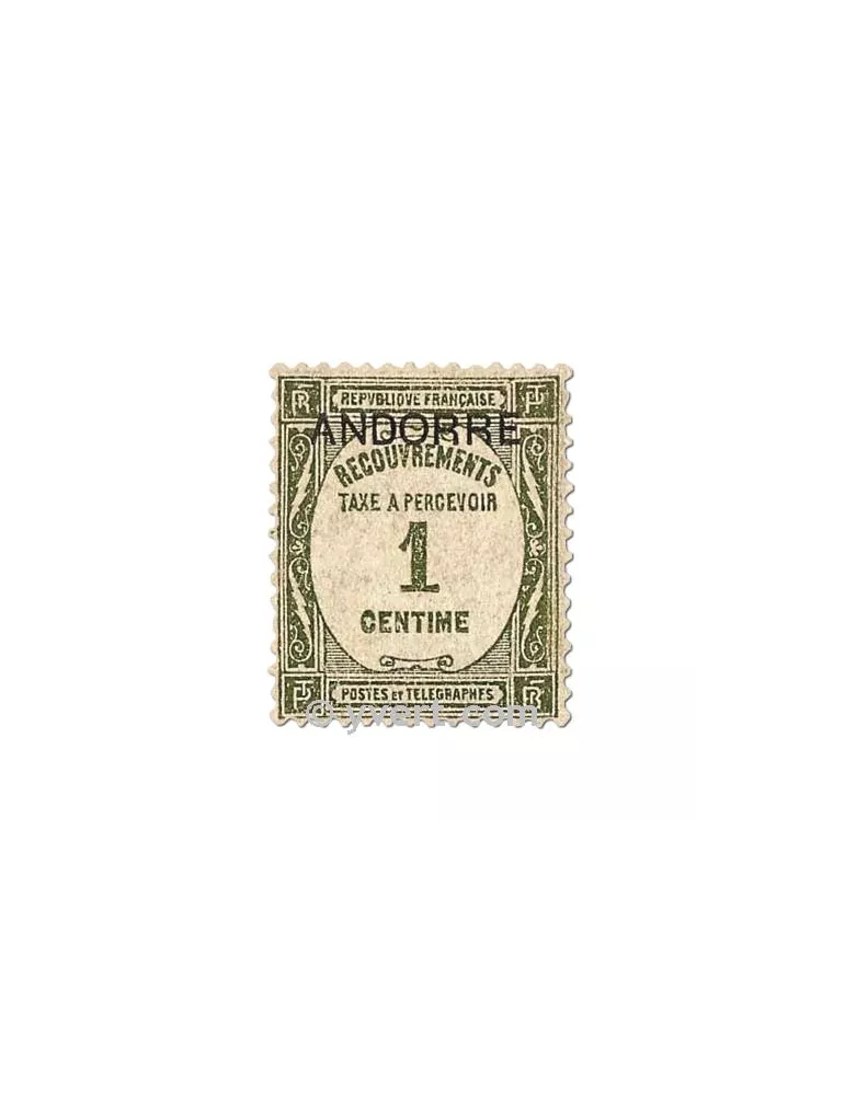 n° 9/15 - Timbre Andorre Taxe