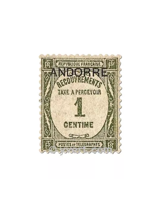 n° 9/15 - Timbre Andorre Taxe