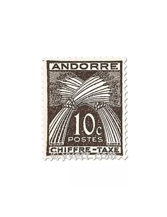 n° 21/31 - Timbre Andorre Taxe