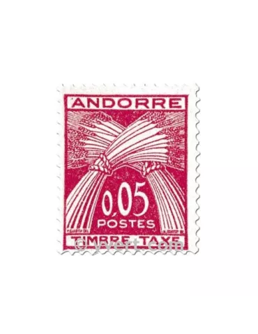 n° 42/45 - Timbre Andorre Taxe