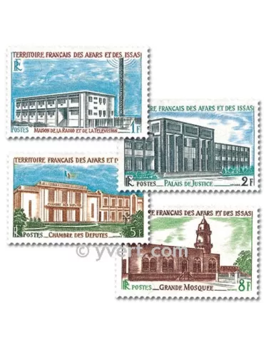 n° 343/346 - Timbre Afars et Issas Poste