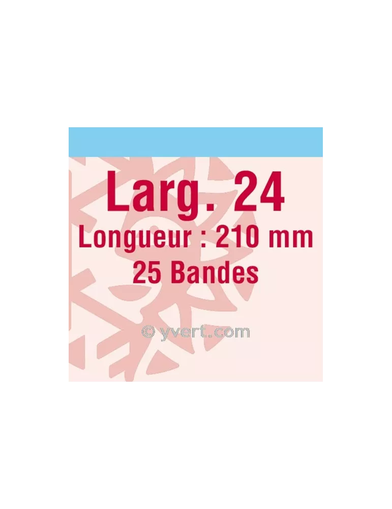 Bandes simple soudure - 24mm (Fond transparent)