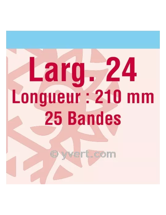 Bandes simple soudure - 24mm (Fond transparent)