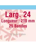 Bandes simple soudure - 24mm (Fond transparent)