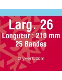 Bandes simple soudure - 26mm (Fond noir)