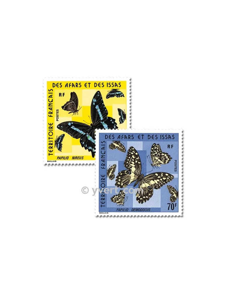 n° 406/407 - Timbre Afars et Issas Poste