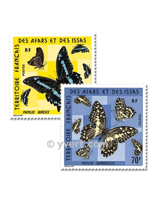 n° 406/407 - Timbre Afars et Issas Poste