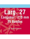 Bandes simple soudure - 27mm (Fond noir)
