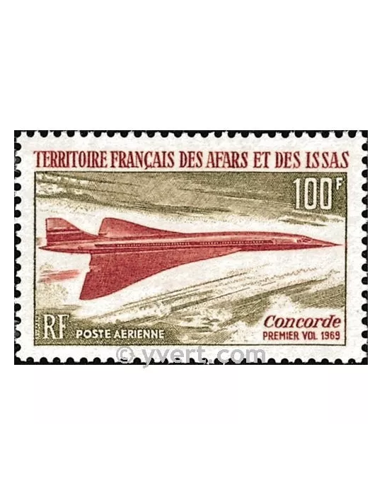 n° 60 - Timbre Afars et Issas Poste aérienne