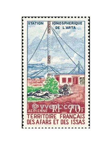 n° 63 - Timbre Afars et Issas Poste aérienne