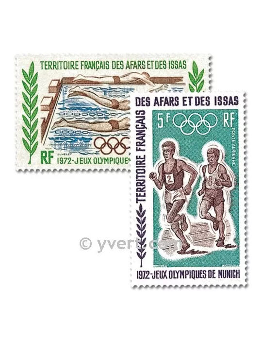 n° 72/75 - Timbre Afars et Issas Poste aérienne