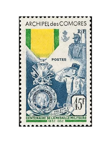 n° 12 - Timbre Comores Poste