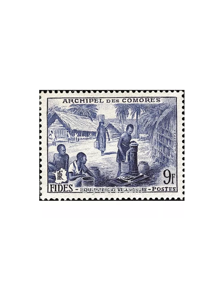 n° 14 - Timbre Comores Poste