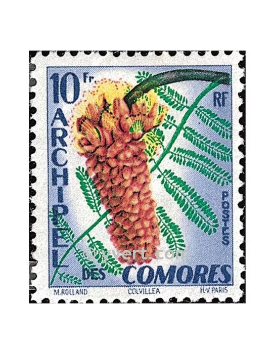 n° 16 - Timbre Comores Poste