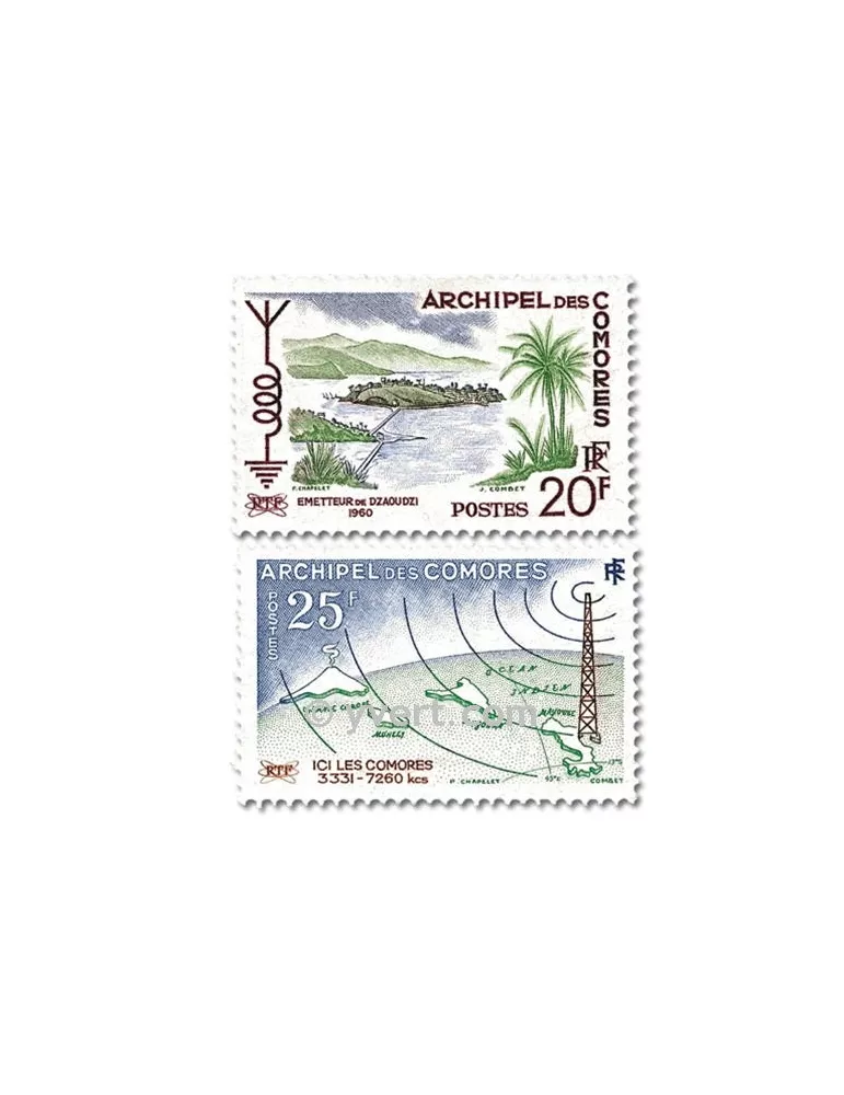 n° 17/18 - Timbre Comores Poste