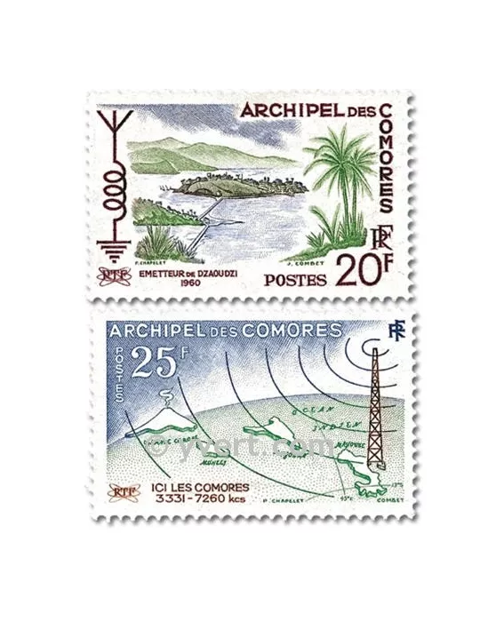 n° 17/18 - Timbre Comores Poste