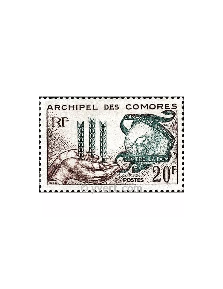 n° 26 - Timbre Comores Poste