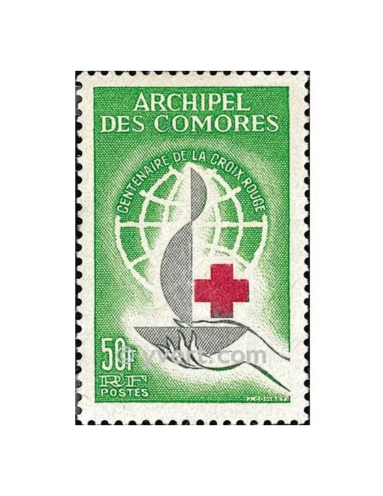 n° 27 - Timbre Comores Poste