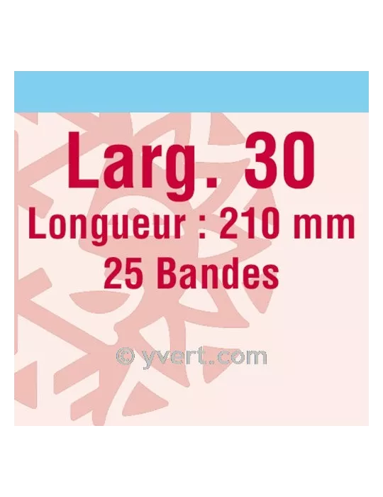 Bandes simple soudure - 30mm (Fond transparent)