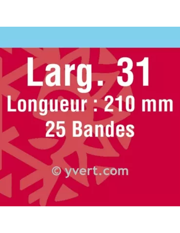 Bandes simple soudure - 31mm (Fond noir)